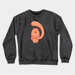 Satsuma the Orange, Big Tailed Cat Crewneck Sweatshirt